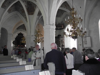 Interieur i Egelv kirken